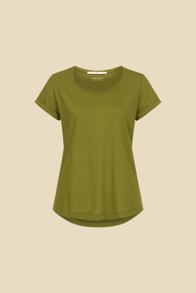 LANIUS Kurzarmshirt - olive